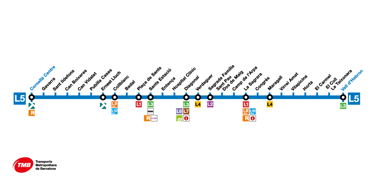 Barcelona metro map | 2023 tube map | Transports Metropolitans de Barcelona