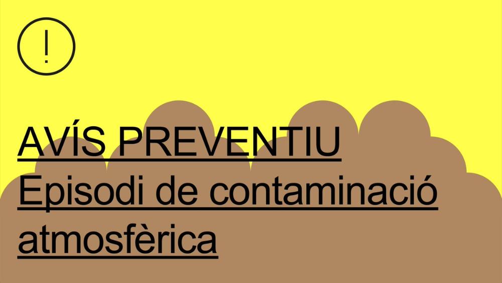 Aviso preventivo por contaminación atmosférica