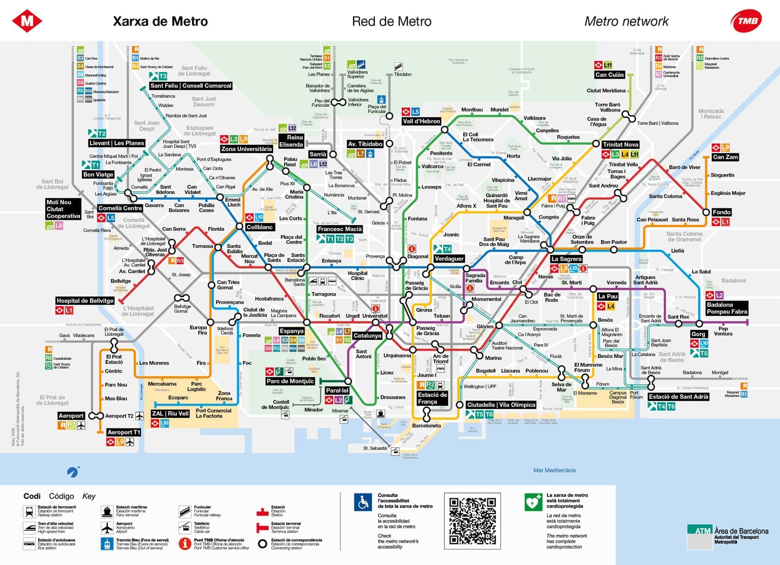 Mapa Del Metro Y Bus De Barcelona 2026 Transports Metropolitans De Mapa Del Metro Y Bus De Barcelona 2026 Transports Metropolitans De