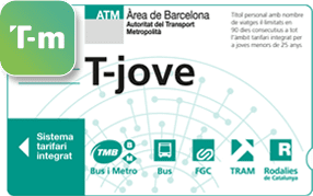 Precio tarjeta T-jove metro bus Barcelona | Transports Metropolitans de  Barcelona