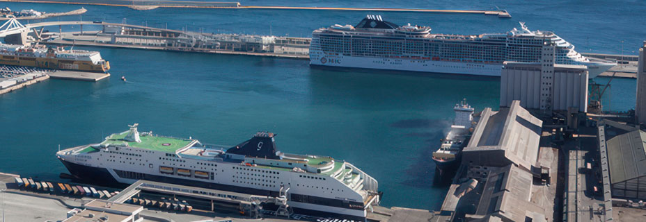 barcelona city to cruise terminal